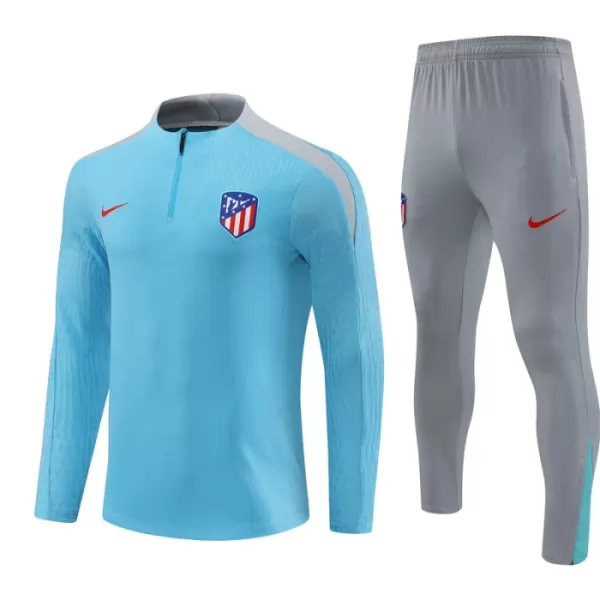 Atlético Madrid Träningströjasats Quarter-Zip Barn 2024/25 Blå