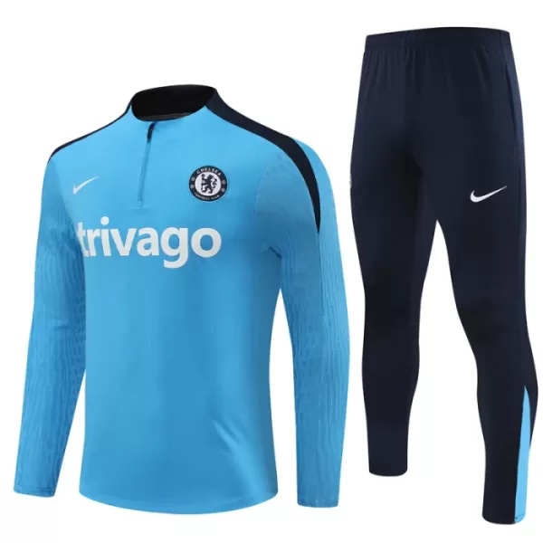 Chelsea Träningströjasats Quarter-Zip 2024/25 Blå