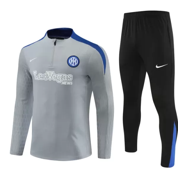 Inter Milan Träningströjasats Quarter-Zip Barn 2024/25 Grå