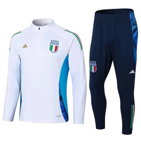 Italien Träningströjasats Quarter-Zip 2024/25 Vit