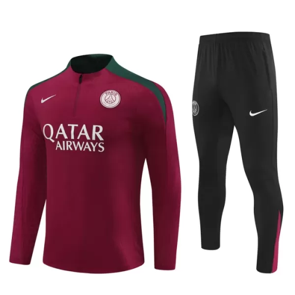 Paris Saint-Germain Träningströjasats Quarter-Zip Barn 2024/25 Röd