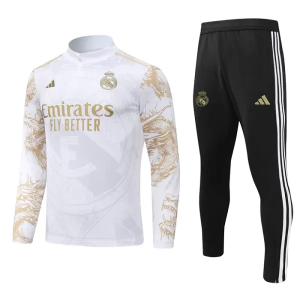 Real Madrid Träningströjasats Quarter-Zip 2024/25 Vit