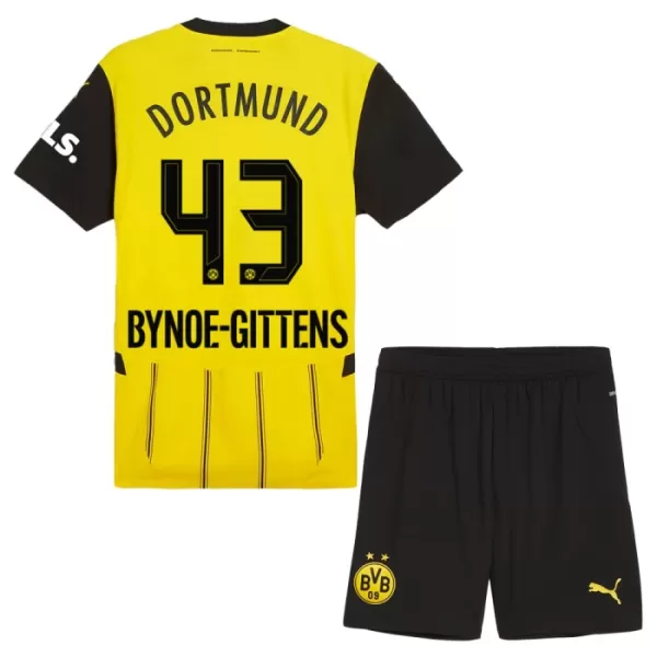 Borussia Dortmund Bynoe Gittens 43 Fotbollströja Barn Hemma 2024/25