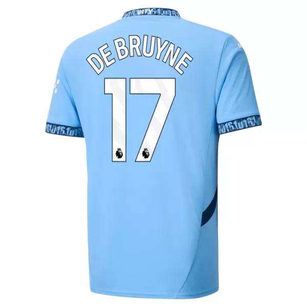 Manchester City De Bruyne 17 Fotbollströja Hemma 2024/25