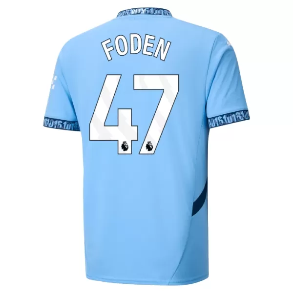 Manchester City Foden 47 Fotbollströja Barn Hemma 2024/25