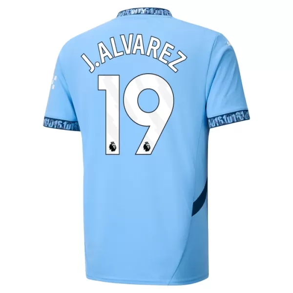 Manchester City J. Alvarez 19 Fotbollströja Hemma 2024/25