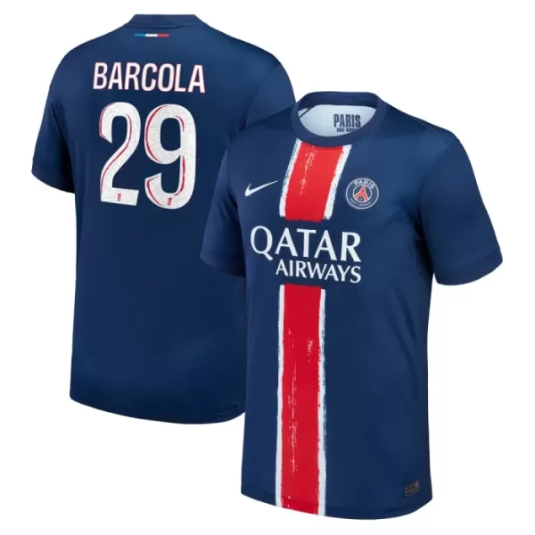 Paris Saint-Germain Bradley Barcola 29 Fotbollströja Hemma 2024/25