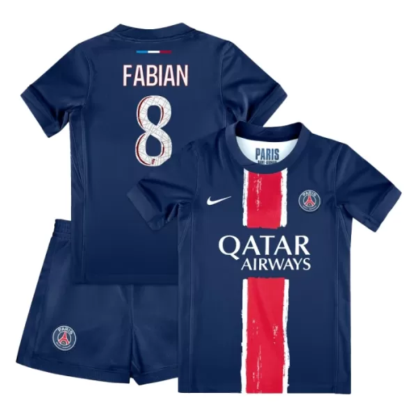 Paris Saint-Germain Fabian Ruiz 8 Fotbollströja Barn Hemma 2024/25