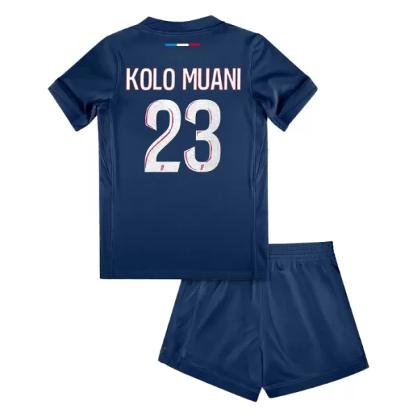 Paris Saint-Germain Kolo Muani 23 Fotbollströja Barn Hemma 2024/25