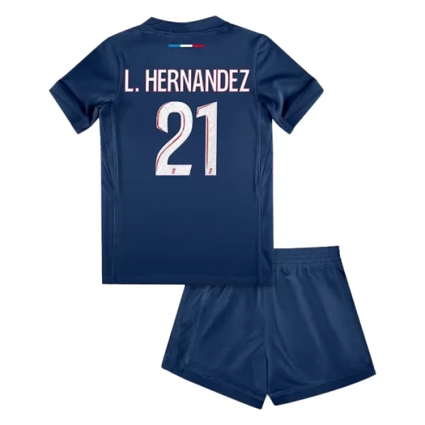 Paris Saint-Germain Lucas Hernandez 21 Fotbollströja Barn Hemma 2024/25