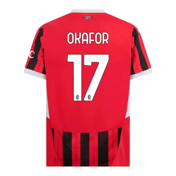 AC Milan Okafor 17 Fotbollströja Barn Hemma 2024/25