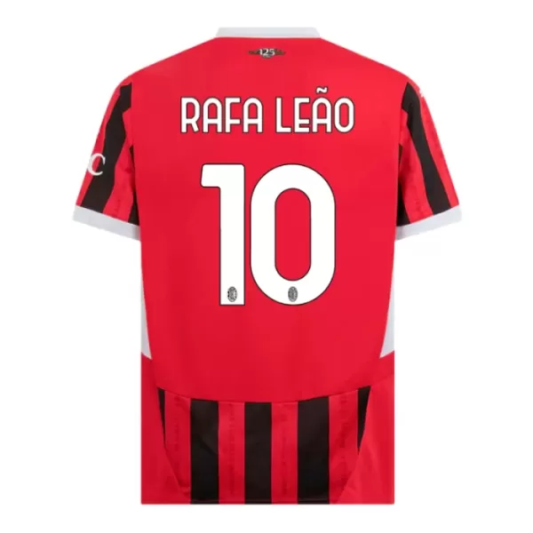 AC Milan Rafael Leao 10 Fotbollströja Barn Hemma 2024/25