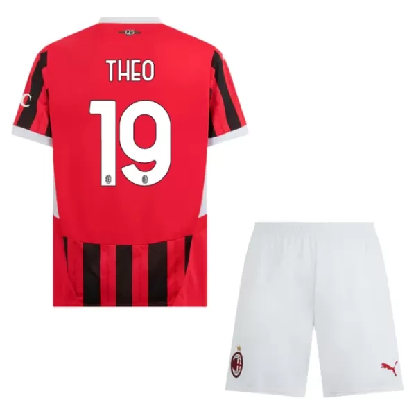 AC Milan Theo 19 Fotbollströja Barn Hemma 2024/25