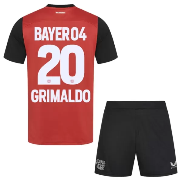 Bayer Leverkusen Alejandro Grimaldo 20 Fotbollströja Barn Hemma 2024/25