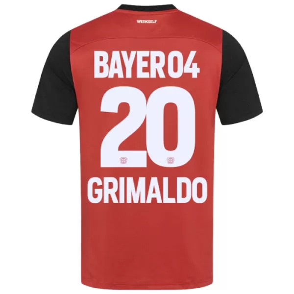 Bayer Leverkusen Alejandro Grimaldo 20 Fotbollströja Barn Hemma 2024/25