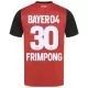 Bayer Leverkusen Jeremie Frimpong 30 Fotbollströja Barn Hemma 2024/25