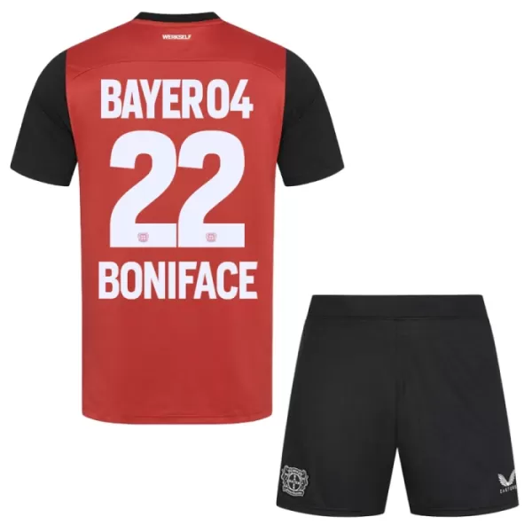 Bayer Leverkusen Victor Boniface 22 Fotbollströja Barn Hemma 2024/25