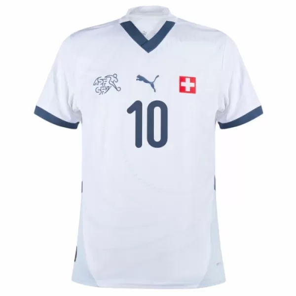 Schweiz Xhaka 10 Fotbollströja Borta EM 2024