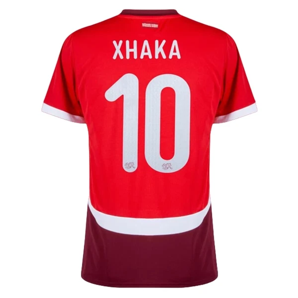 Schweiz Xhaka 10 Fotbollströja Hemma EM 2024