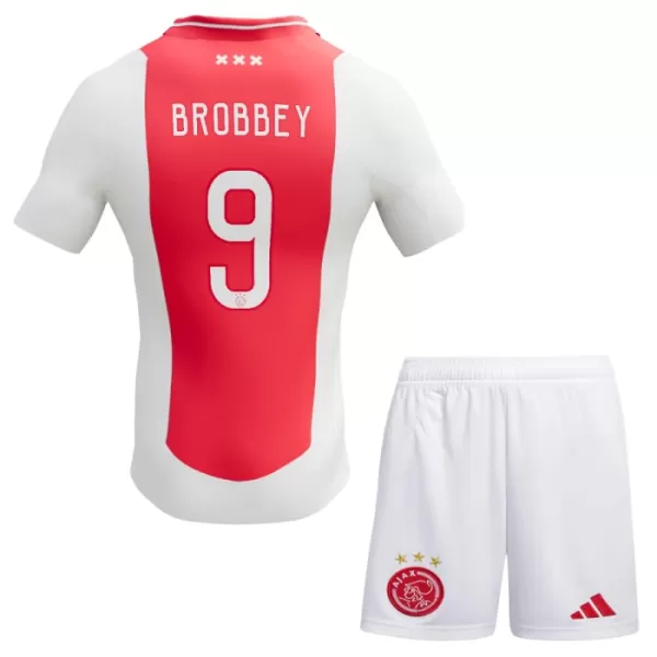 Ajax Amsterdam Brian Brobbey 9 Fotbollströja Barn Hemma 2024/25