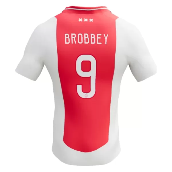 Ajax Amsterdam Brian Brobbey 9 Fotbollströja Barn Hemma 2024/25