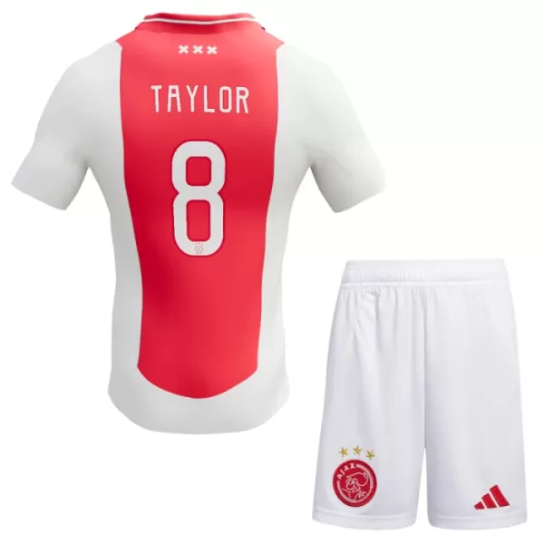 Ajax Amsterdam Kenneth Taylor 8 Fotbollströja Barn Hemma 2024/25