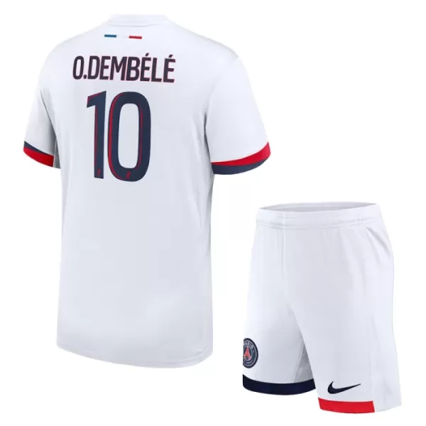 Paris Saint-Germain Dembele 10 Fotbollströja Barn Borta 2024/25