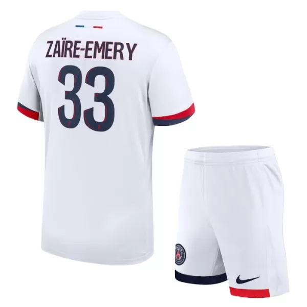 Paris Saint-Germain Zaire Emery 33 Fotbollströja Barn Borta 2024/25