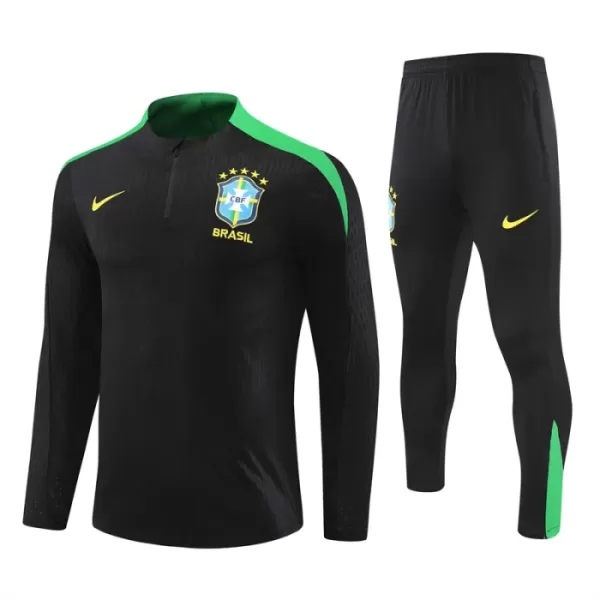 Brasilien Träningströjasats Quarter-Zip 2024/25 Svart