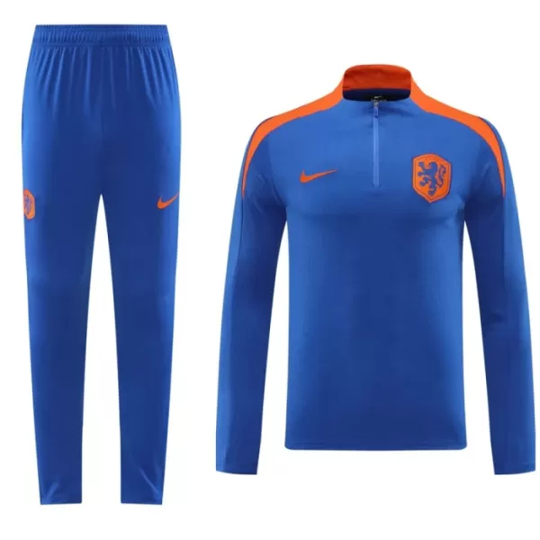 Holland Träningströjasats Quarter-Zip 2024/25 Blå