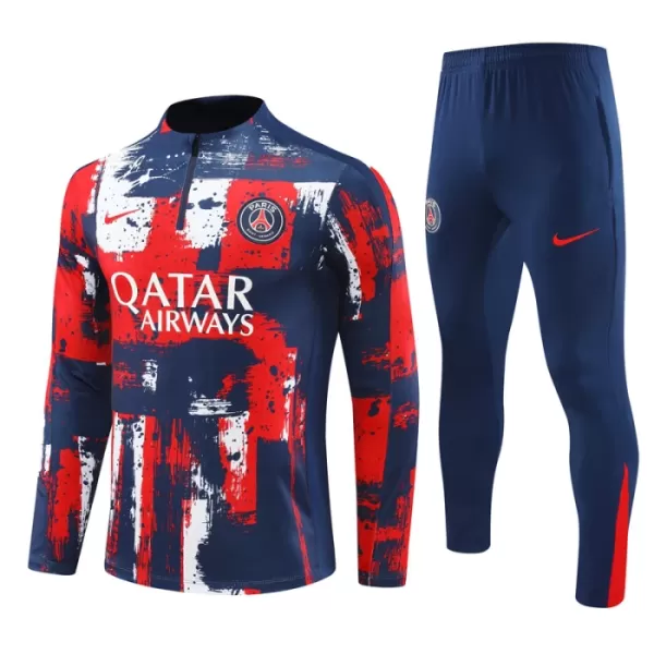 Paris Saint-Germain Träningströjasats Quarter-Zip 2024/25 Röd