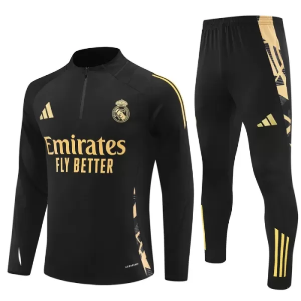 Real Madrid Träningströjasats Quarter-Zip 2024/25 Svart