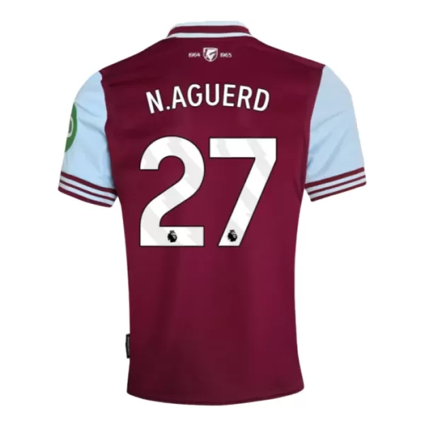 West Ham United N. Aguerd 27 Fotbollströja Hemma 2024/25