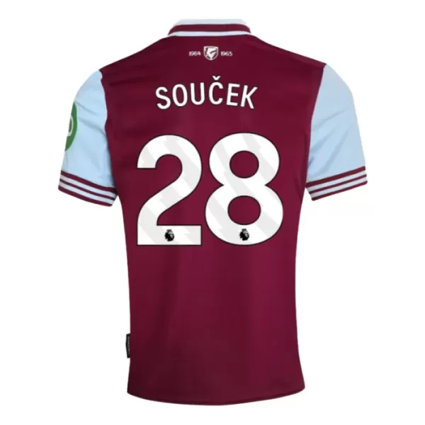 West Ham United Soucek 28 Fotbollströja Hemma 2024/25