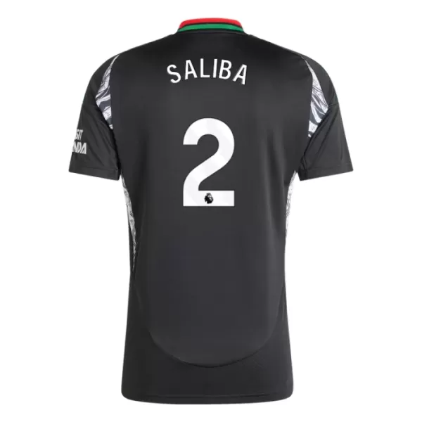 Arsenal Saliba 2 Fotbollströja Borta 2024/25