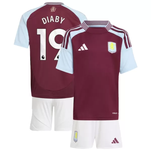 Aston Villa Diaby 19 Fotbollströja Barn Hemma 2024/25