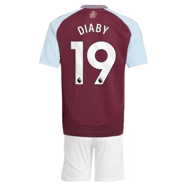 Aston Villa Diaby 19 Fotbollströja Barn Hemma 2024/25