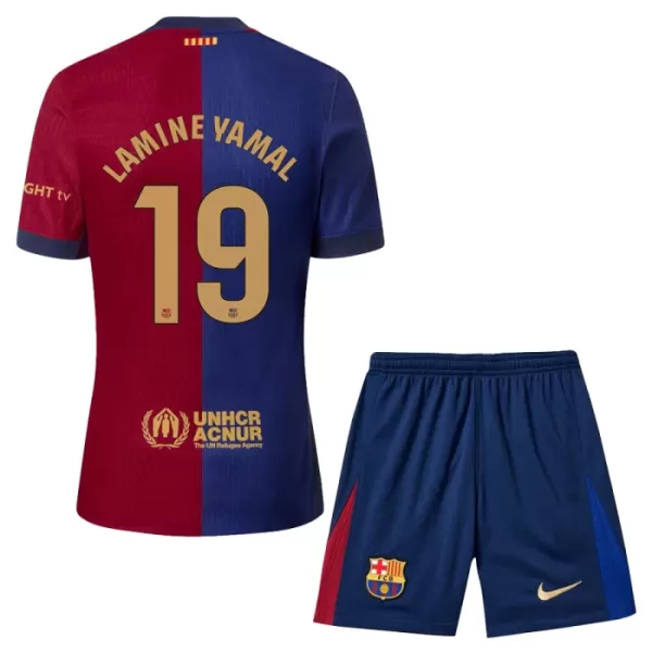 FC Barcelona Lamine Yamal 19 Fotbollströja Barn Hemma 2024/25