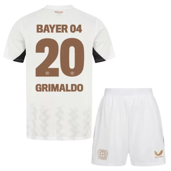 Bayer Leverkusen Alejandro Grimaldo 20 Fotbollströja Barn Borta 2024/25