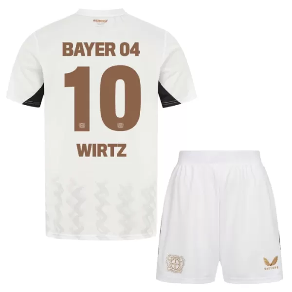 Bayer Leverkusen Florian Wirtz 10 Fotbollströja Barn Borta 2024/25