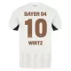 Bayer Leverkusen Florian Wirtz 10 Fotbollströja Barn Borta 2024/25