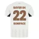 Bayer Leverkusen Victor Boniface 22 Fotbollströja Borta 2024/25