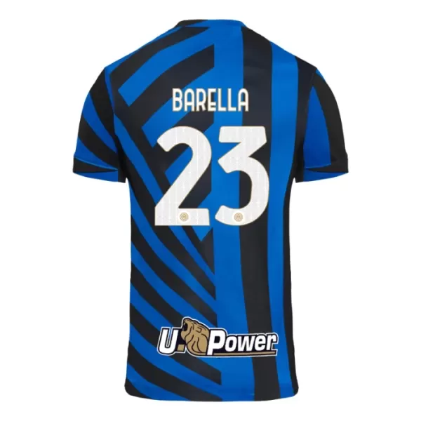 Inter Milan Barella 23 Fotbollströja Barn Hemma 2024/25