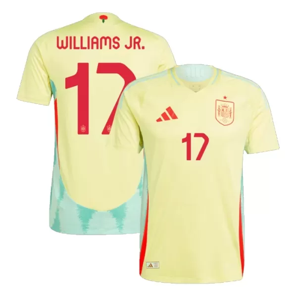 Spanien Williams JR 17 Fotbollströja Borta EM 2024