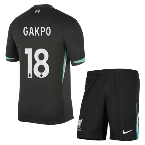 Liverpool Gakpo 18 Fotbollströja Barn Borta 2024/25