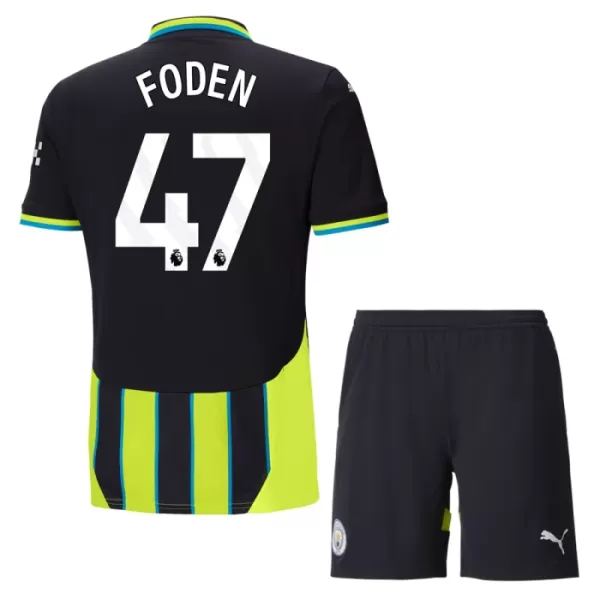 Manchester City Foden 47 Fotbollströja Barn Borta 2024/25