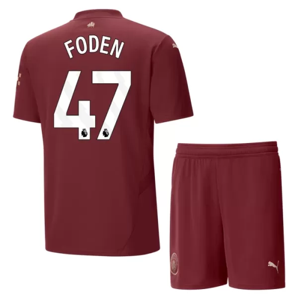 Manchester City Foden 47 Fotbollströja Barn Tredje 2024/25