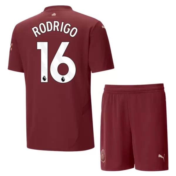 Manchester City Rodrigo 16 Fotbollströja Barn Tredje 2024/25