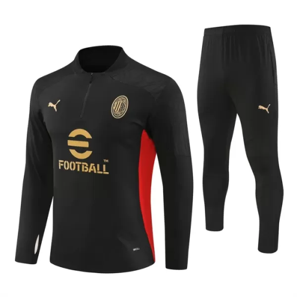 AC Milan Träningströjasats Quarter-Zip 2024/25 Svart