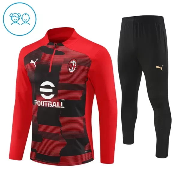 AC Milan Träningströjasats Quarter-Zip Barn 2024/25 Röd